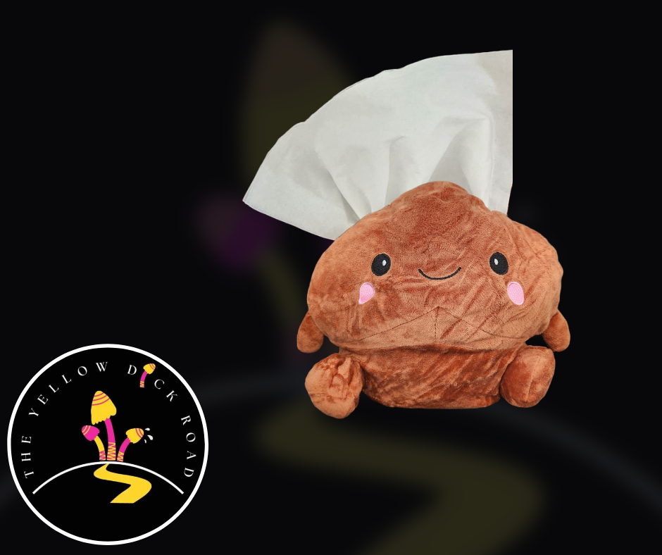 Peen Tissue Box Holder Brown