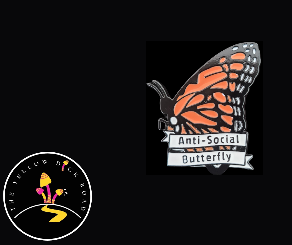 Antisocial Butterfly Pin