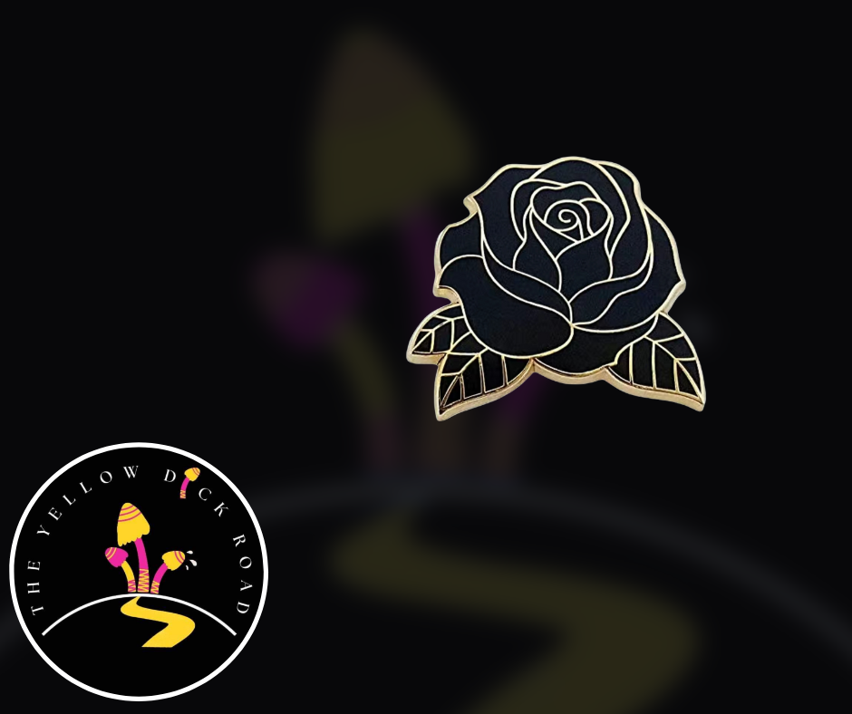 Black Rose Pin