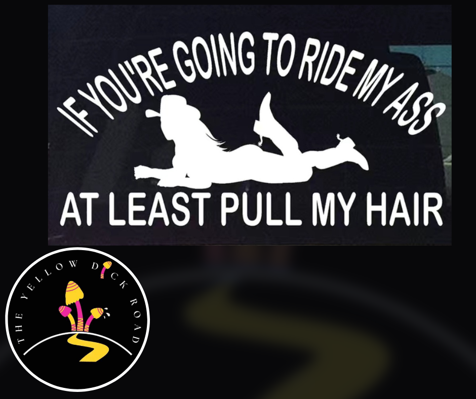 Ride My Ass Car Decal