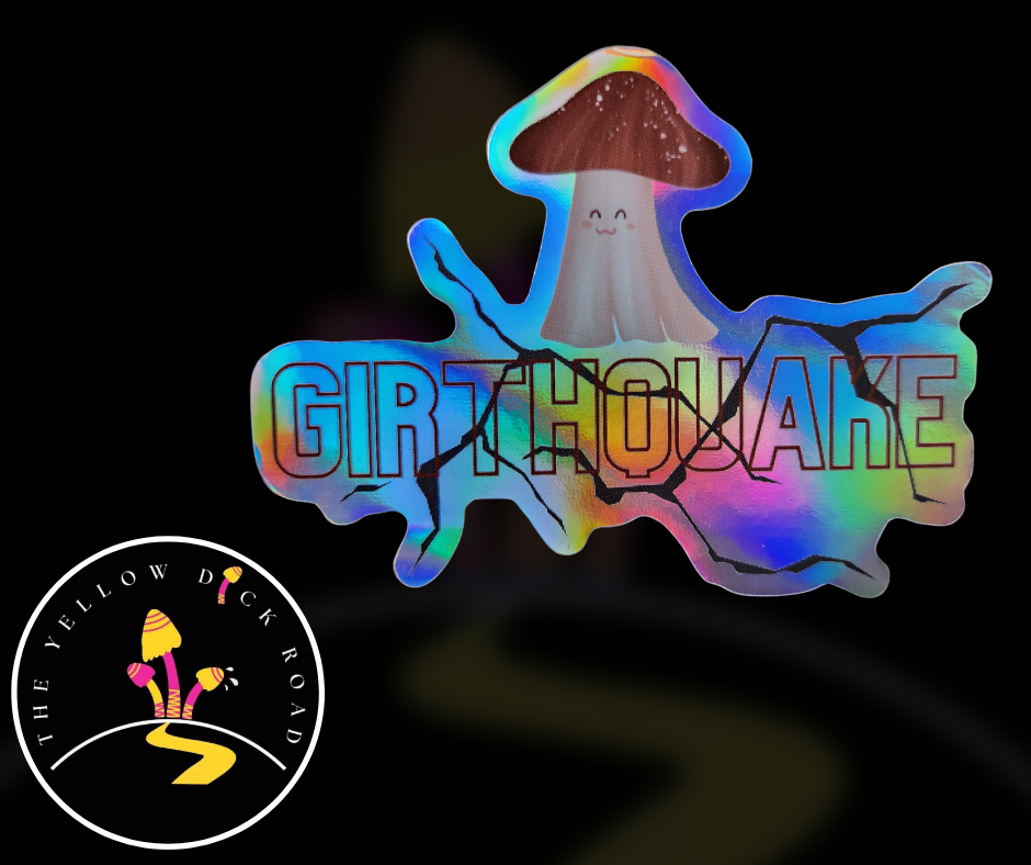 Girthquake (Holographic Sticker)
